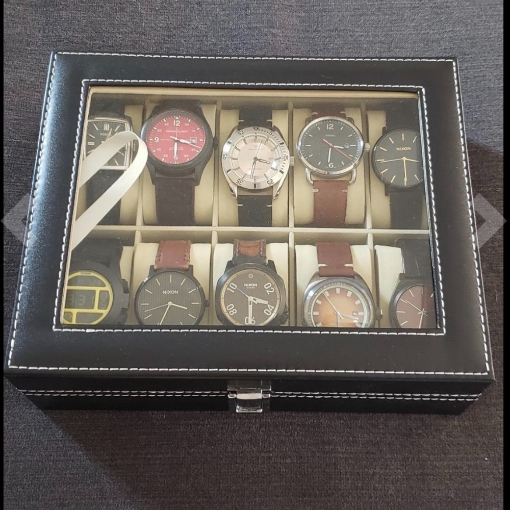 10 Watch leather display case organizer - Picture 4 of 5